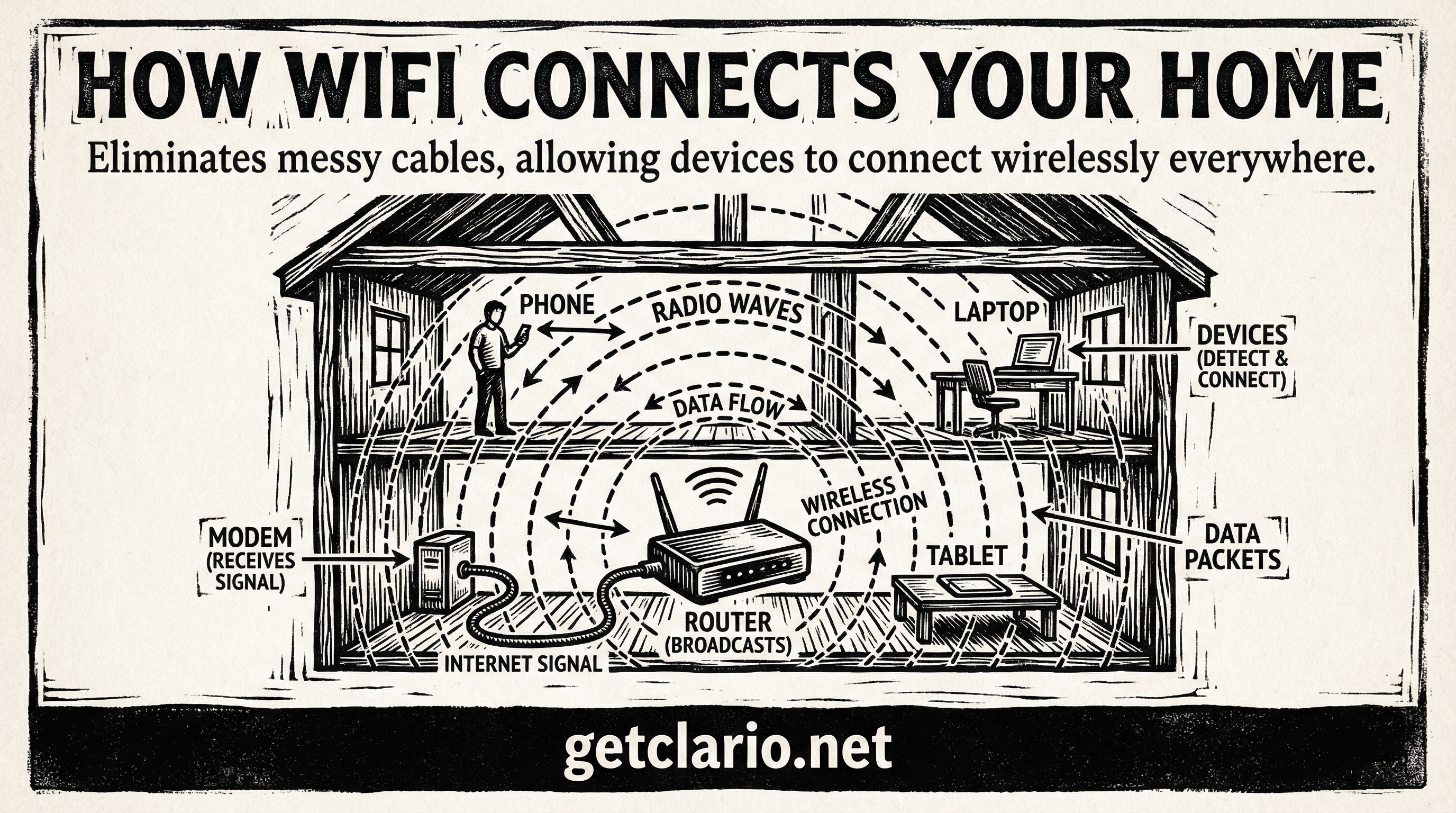 Woodcut Print example